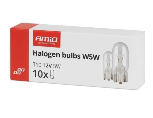 10x w5w t10 - 12v, 5w