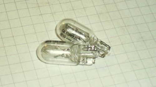 12v 5w glassockellampe - , 2x